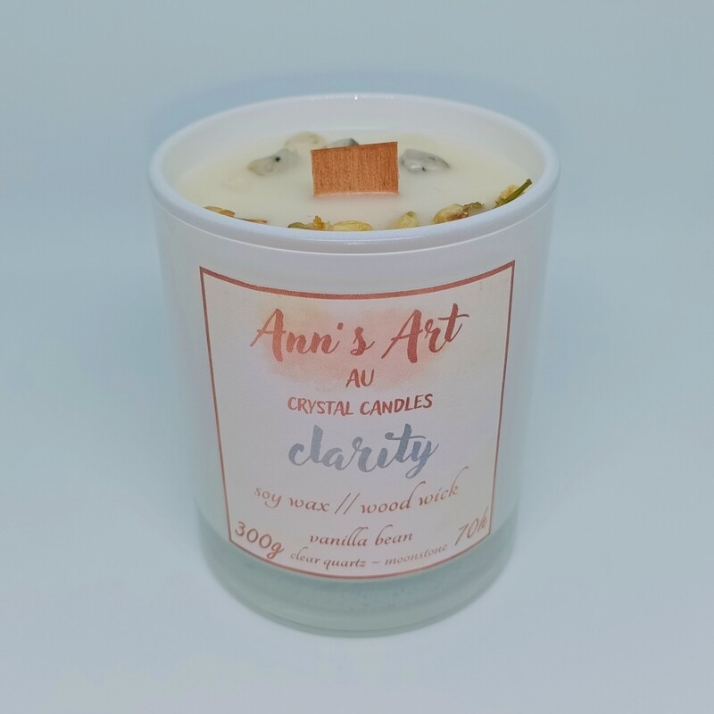 &quot;Clarity&quot; Crystal Candle