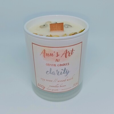 &quot;Clarity&quot; Crystal Candle