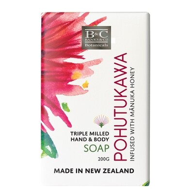 Pohutukawa Luxury Hand and Body Soap by Banks & Co. Botanicals