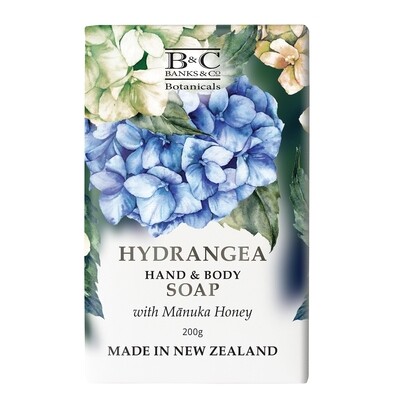 Hydrangea Luxury Hand and Body Soap by Banks & Co. Botanicals