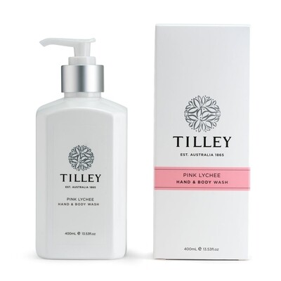 Tilley Pink Lychee Hand and Body Wash with bonus bar soap!