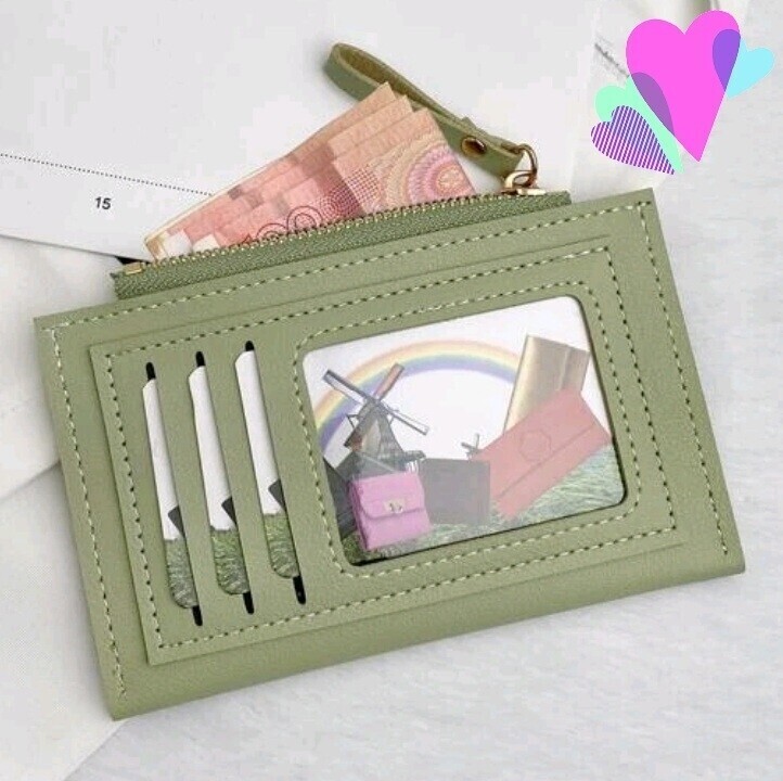 Small Wallets / Card Holders, Small Wallet / Card Holder: Light Green
