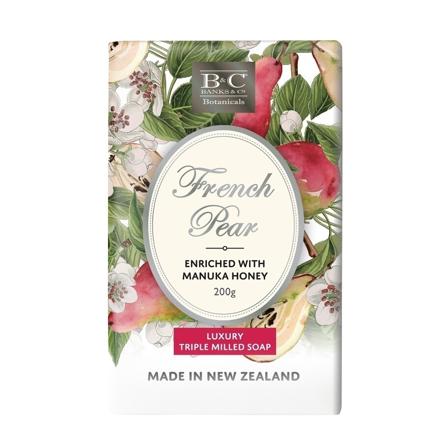 French Pear Luxury Hand and Body Soap by Banks & Co. Botanicals