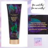 Victoria&#39;s Secret Fragrance Lotion Santal Berry Silk