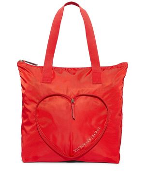 Victoria&#39;s Secret Red Heart Foldable / Packable Tote Bag