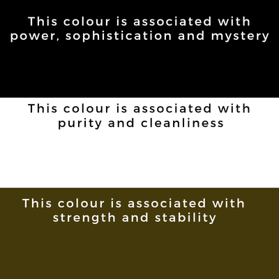 Black, Grey, White, Beige and Brown