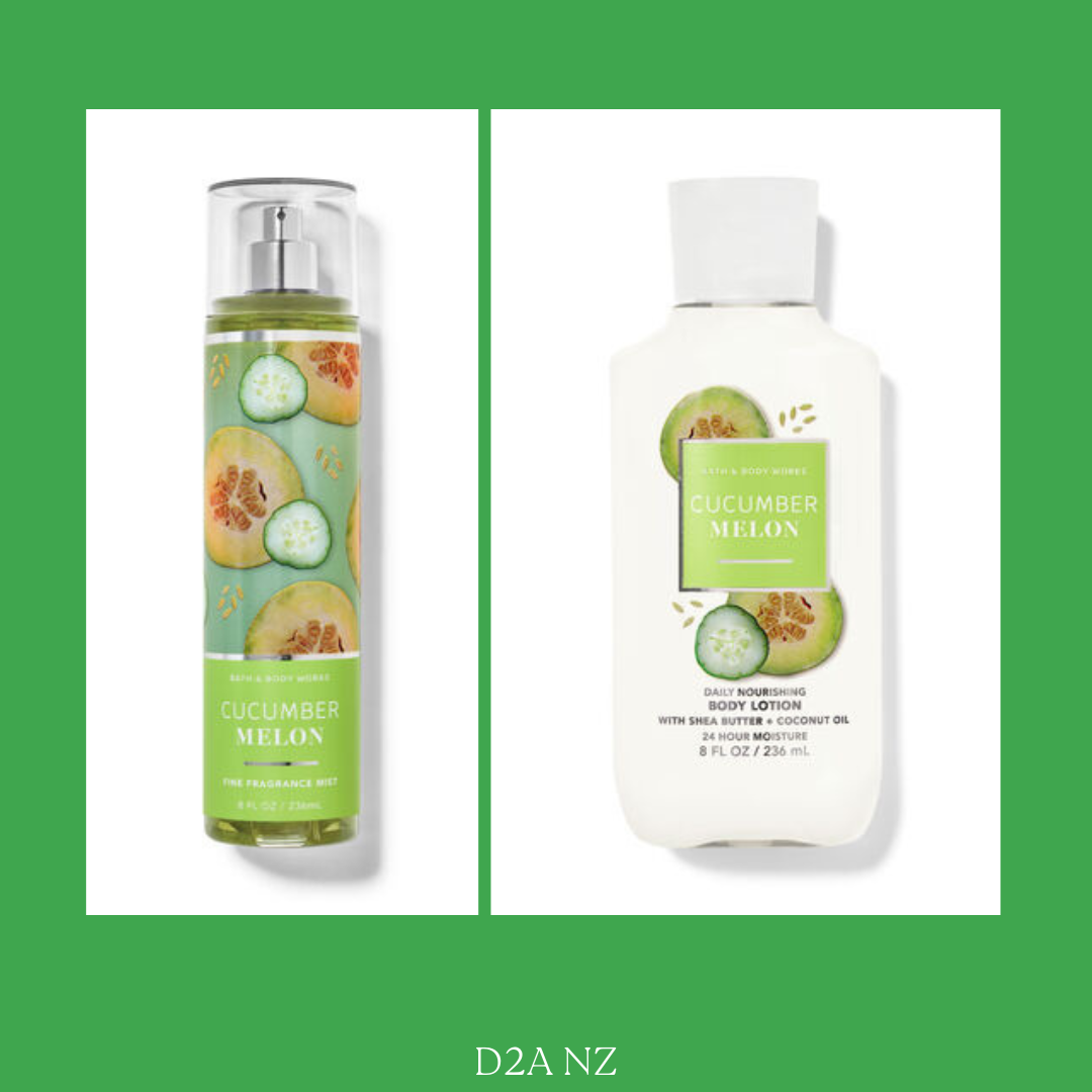 Bath and Body Works Lotion and Spray  set Cucumber Melon