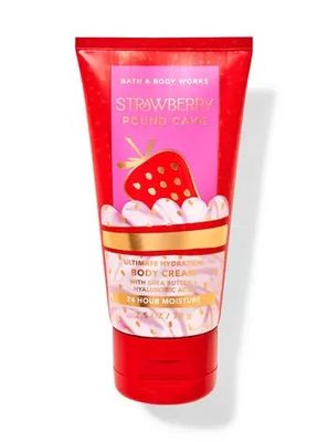 Bath and Body Works mini  body cream Strawberry Pound Cake