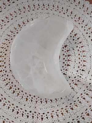 Selenite Moon Bowl
