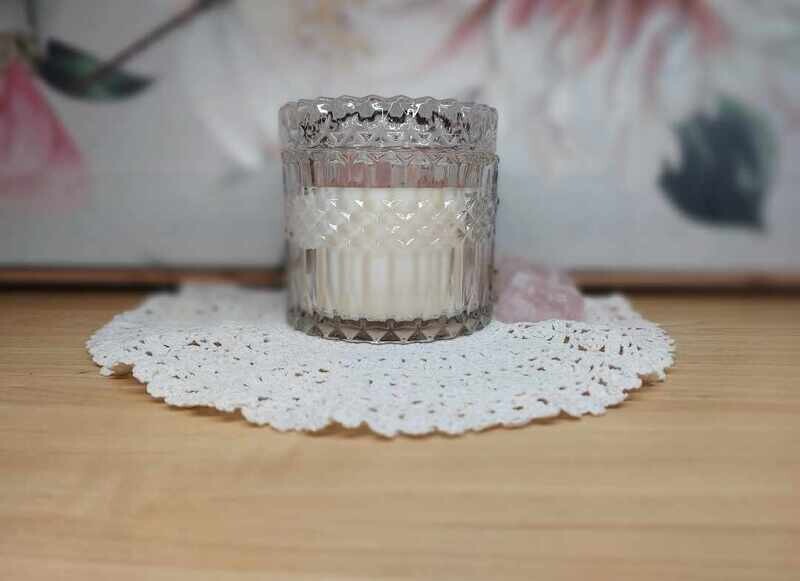 Crystal Candle Clear - Rose Quartz