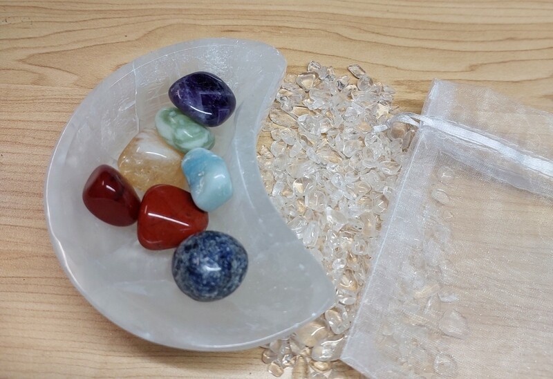 Chakra Selenite Set