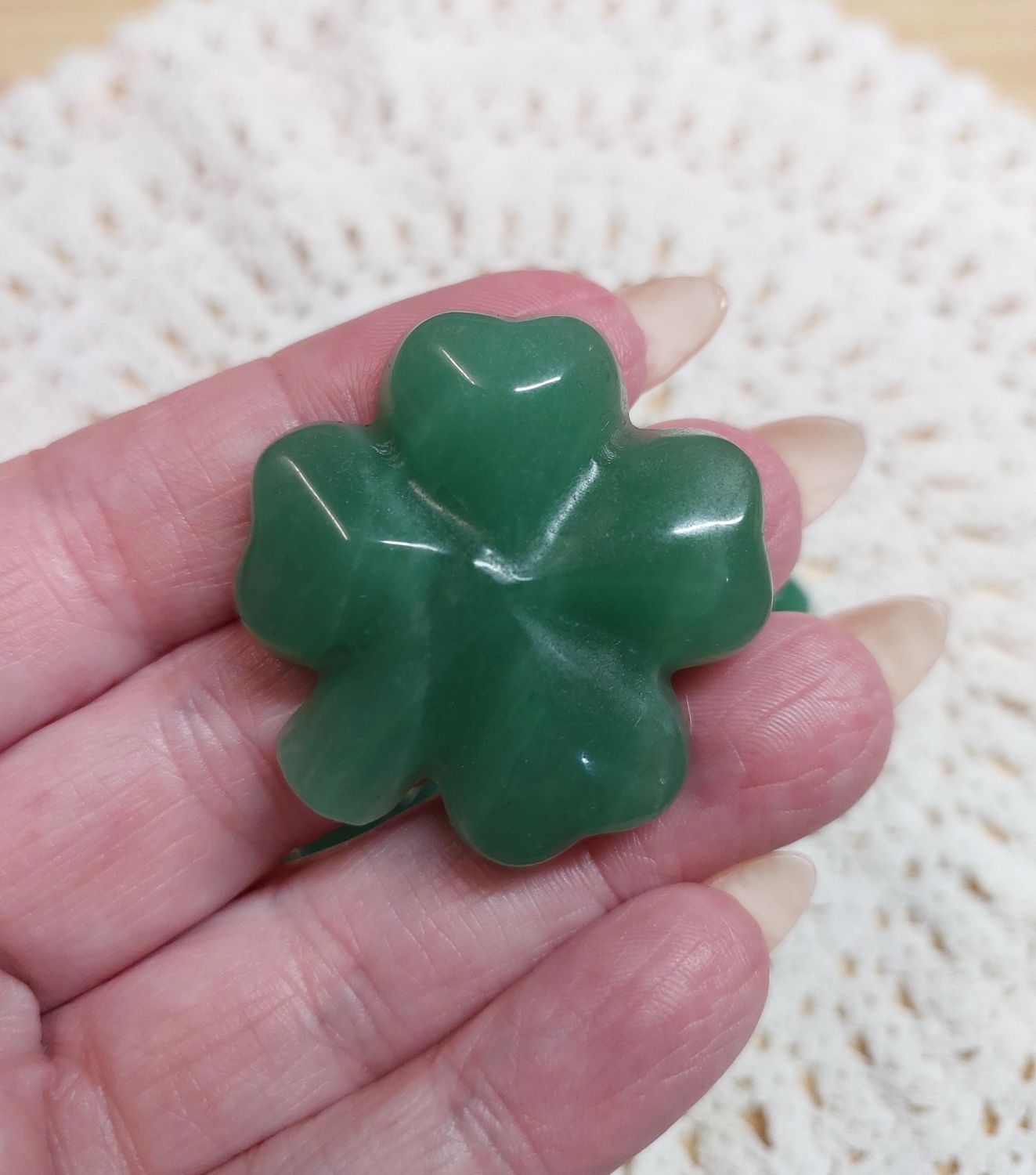 Green Aventurine Four Leaf Clover