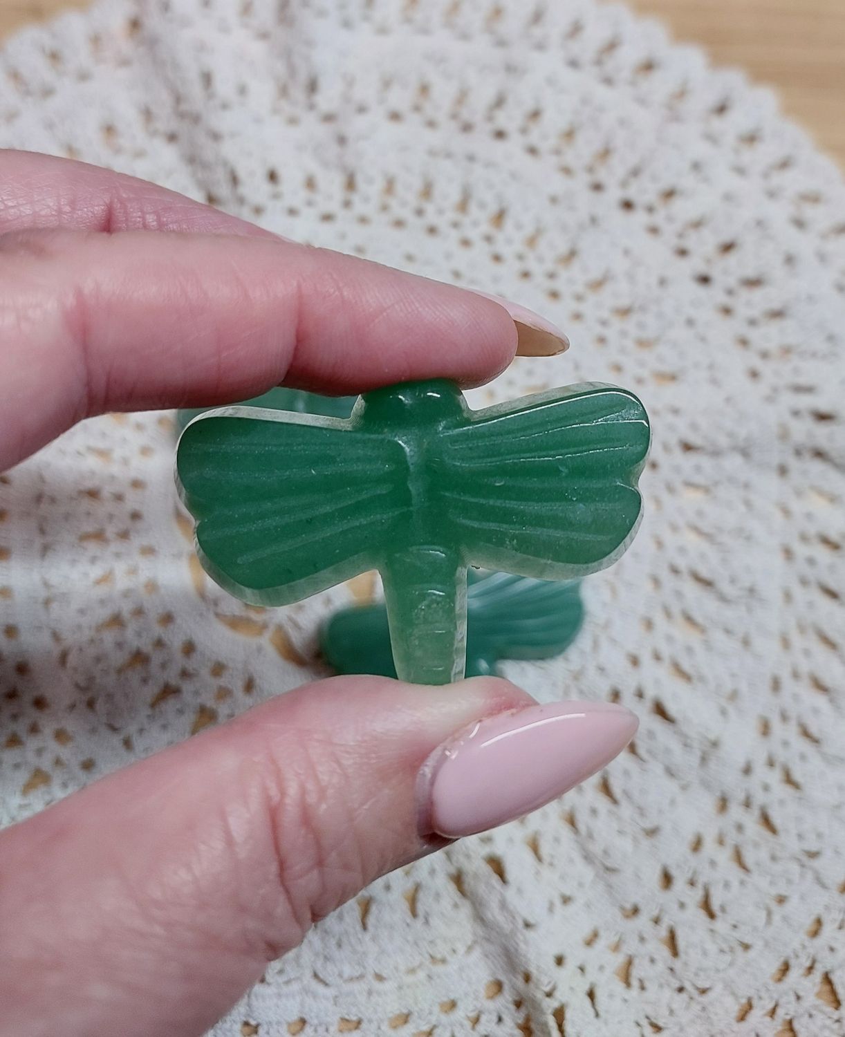 Green Aventurine Dragonfly