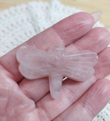 Rose Quartz Dragonfly