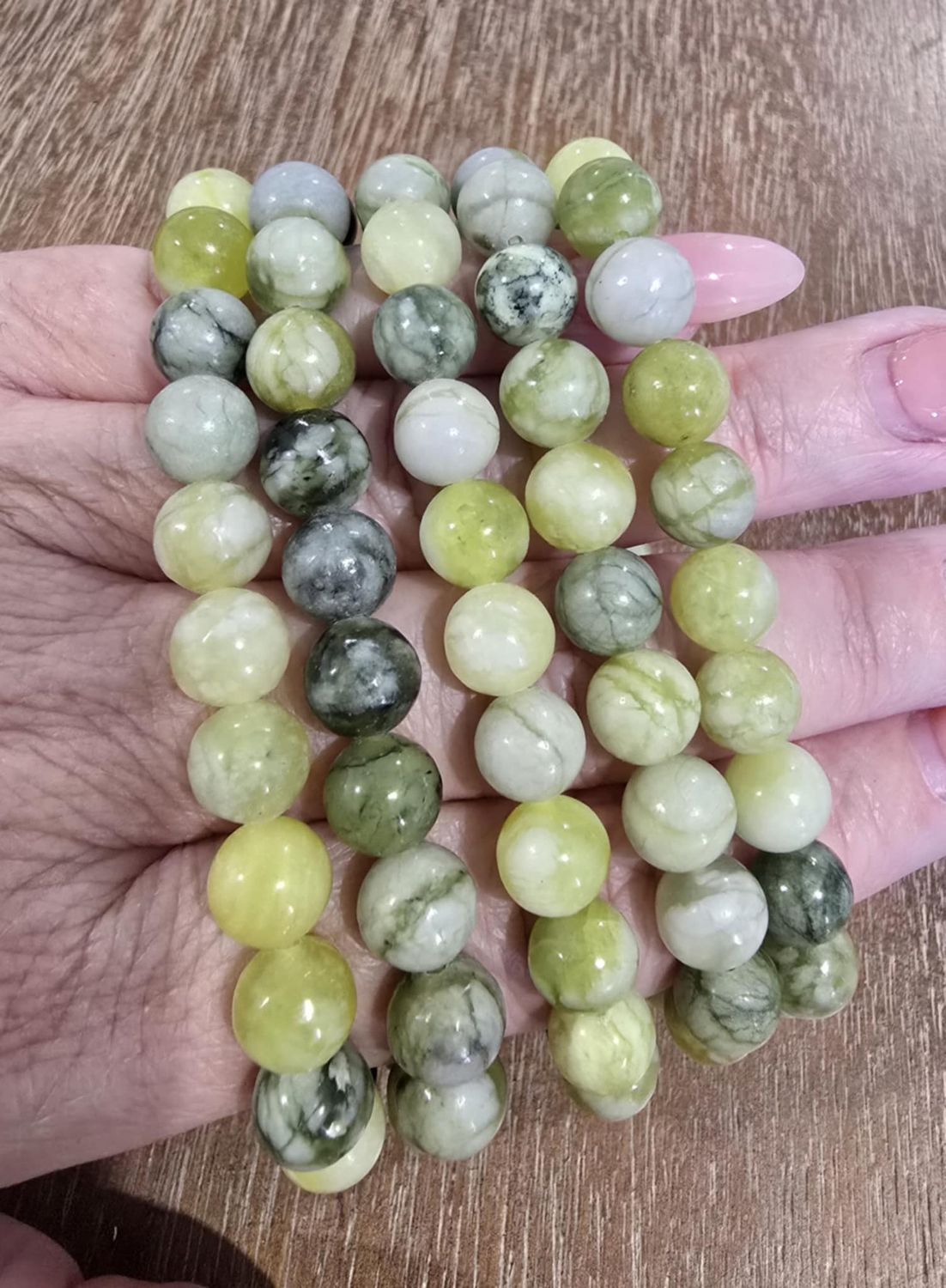 Bracelet Flowery Jade