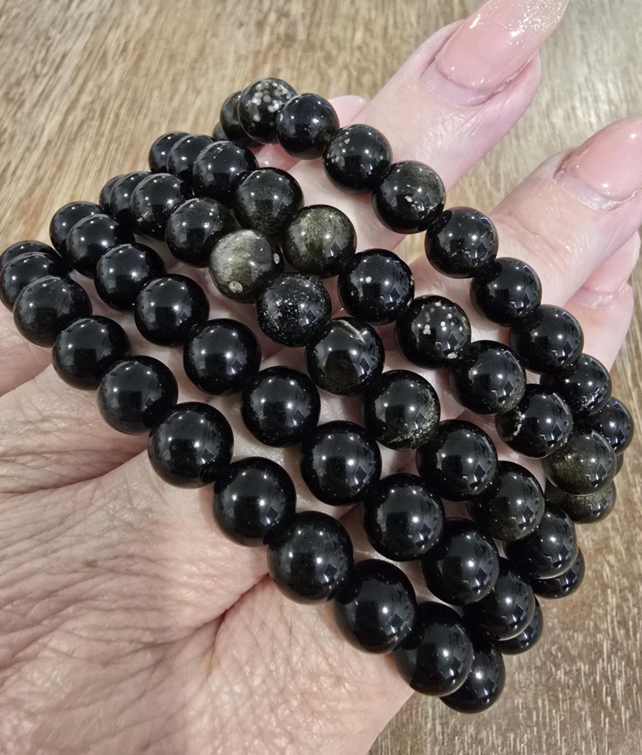 Bracelet Black Obsidian