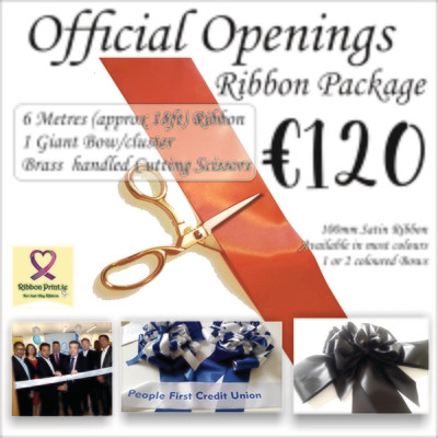 Ceremonial Official & Grand Opening Kit - Branded or Blank ribbon - launch ribbon