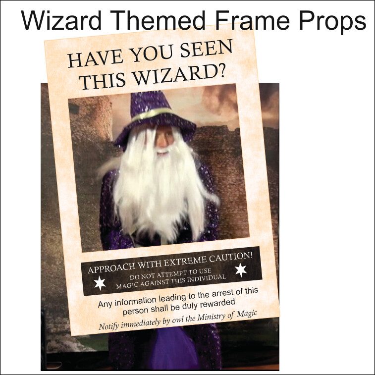 Wizard Wanted - Harry Potter Party Prop -Wizard Theme Props  Missing Wizard