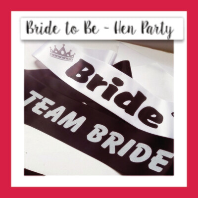 Bride to be Sash - Hen Party
