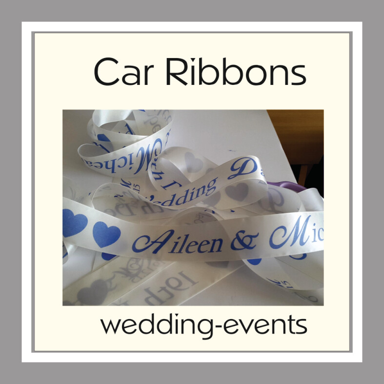 Printed Car Ribbon 6 metre