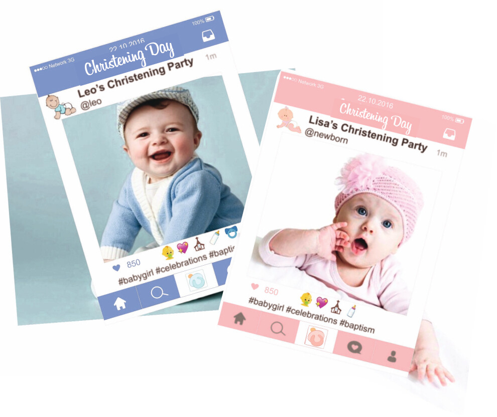 Christening - Holy Communion - confirmation Insta photo prop