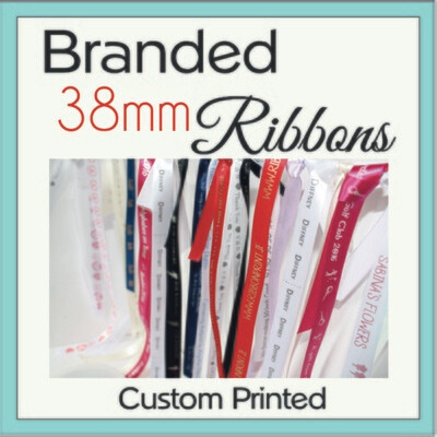 Branded 38mm Ribbon Custom Printed Satin