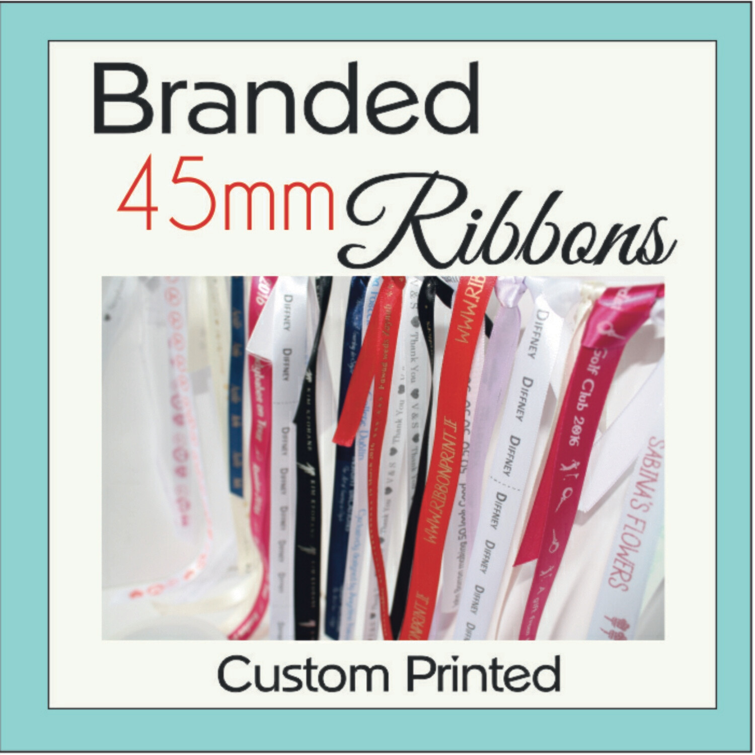 Corporate 45mm Hamper Ribbons  Printed
