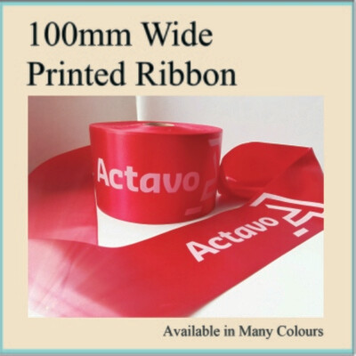 100mm Ceremonial ribbon for Official Launch  Printed or Plain