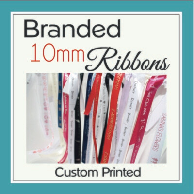 Branded 10mm Ribbon Custom Printed