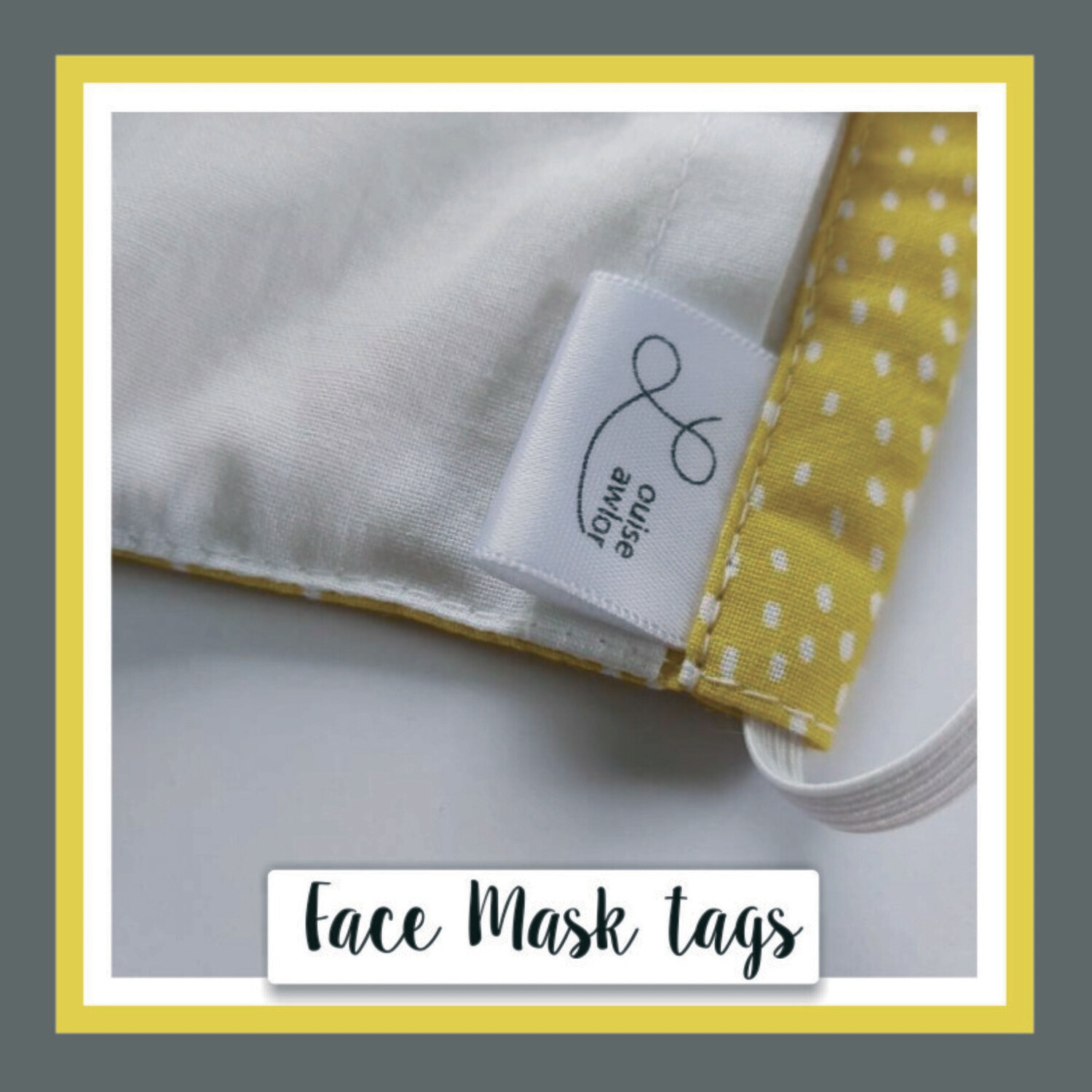 25mm Printed Name Tags foldable