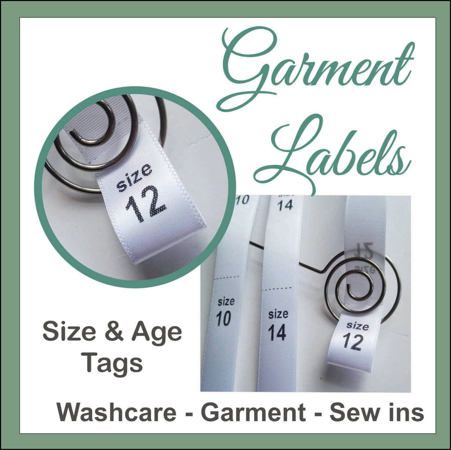 Age tags 15mm foldable