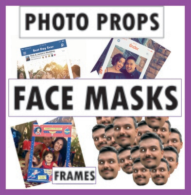 Photo Face Masks - Insta Frame Props,  Cut outs