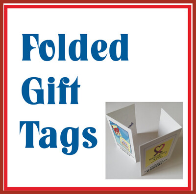 Folded gift Tags