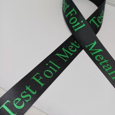 Metallic Green  Branded Ribbon