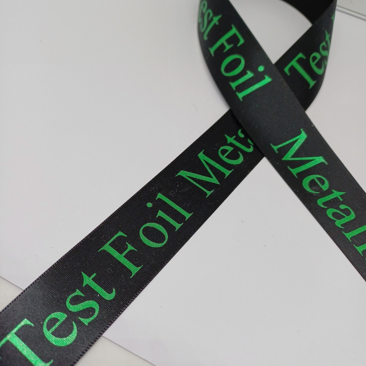 Metallic Green  Branded Ribbon