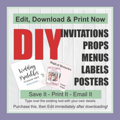 DIY Edit & Print Files