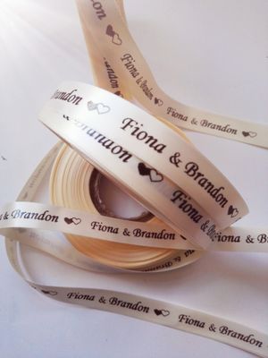 Personalised Ribbon - Wedding - Congratulations - Anniversary - Birthday