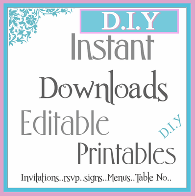 DIY PRINTS & EDITABLE FILES