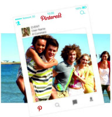Pinterest -instagram - Facebook - Twitter- Cut Out Frames