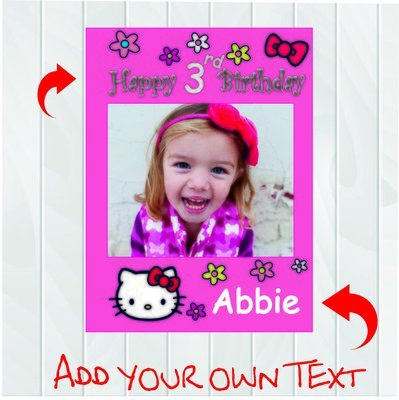 Hello Kitty - Cut out Props- editable digital download- 18x24