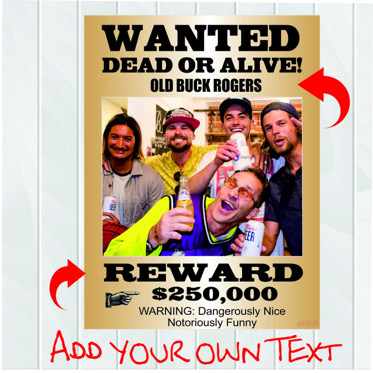Wanted - Cut out Props- editable digital download- 18x24