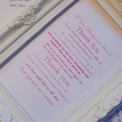 DIY Thank You Wedding Sign