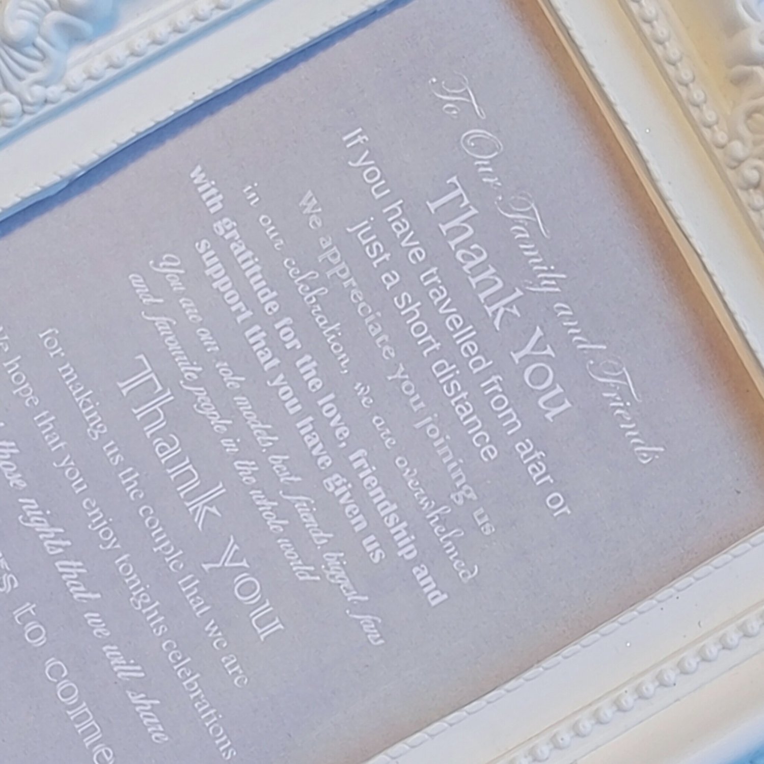 DIY Thank You for Sharing Our Day - Wedding Sign Grey