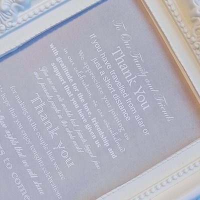 DIY Thank You for Sharing Our Day - Wedding Sign Grey