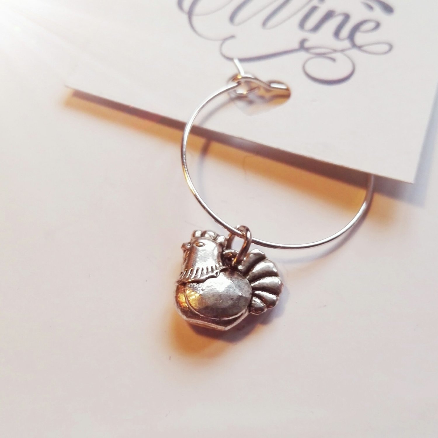 Hen Wine Glass Charms Markers