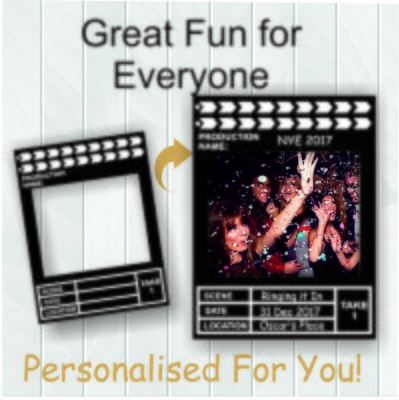 Clapper Board  Frame Prop - photo booth Prop - Cut out Props- editable PDF - digital download