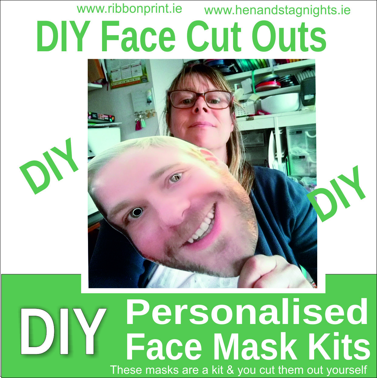 DIY Face Masks custom made with photo