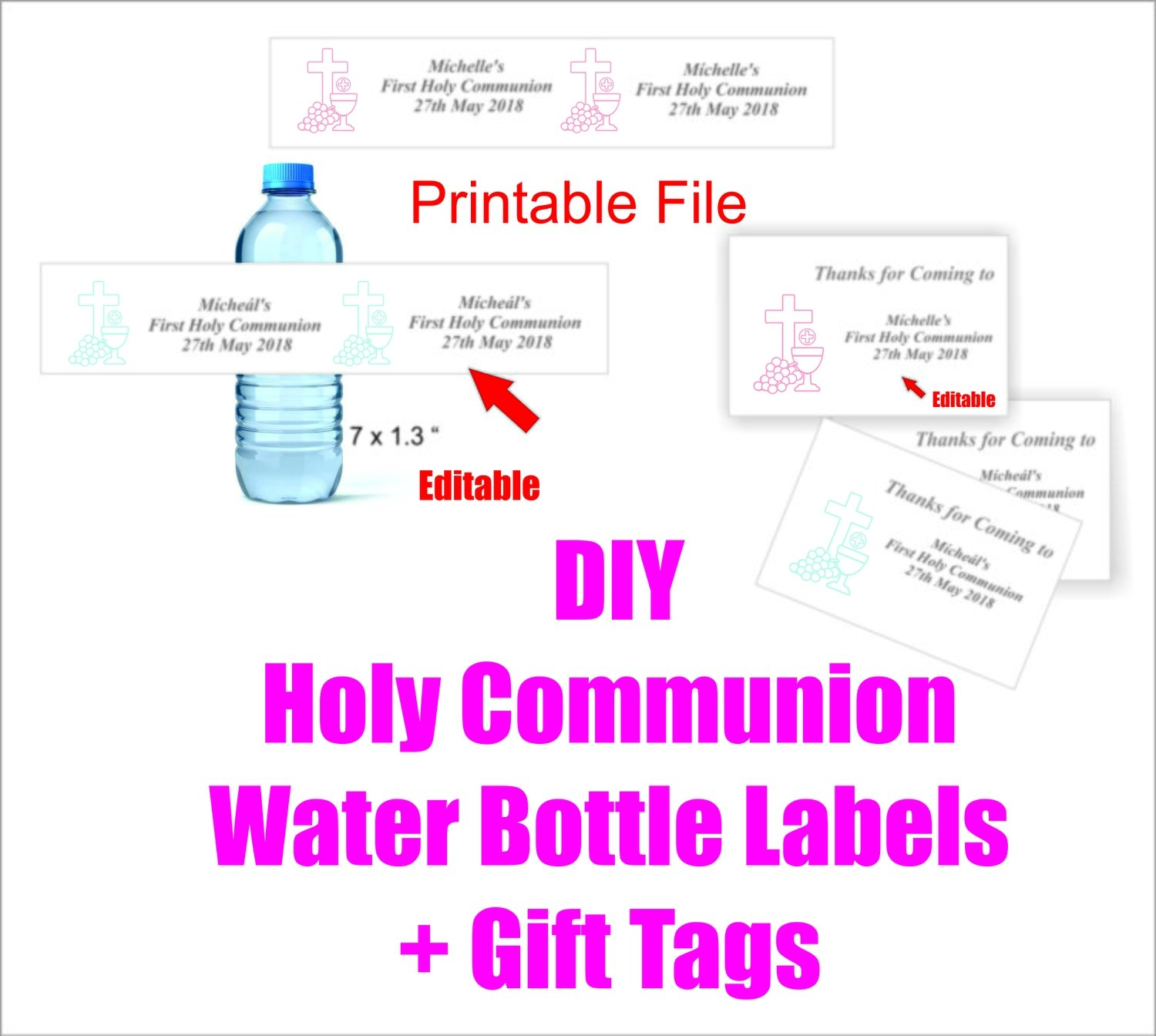 1st Holy Communion Package in Pink