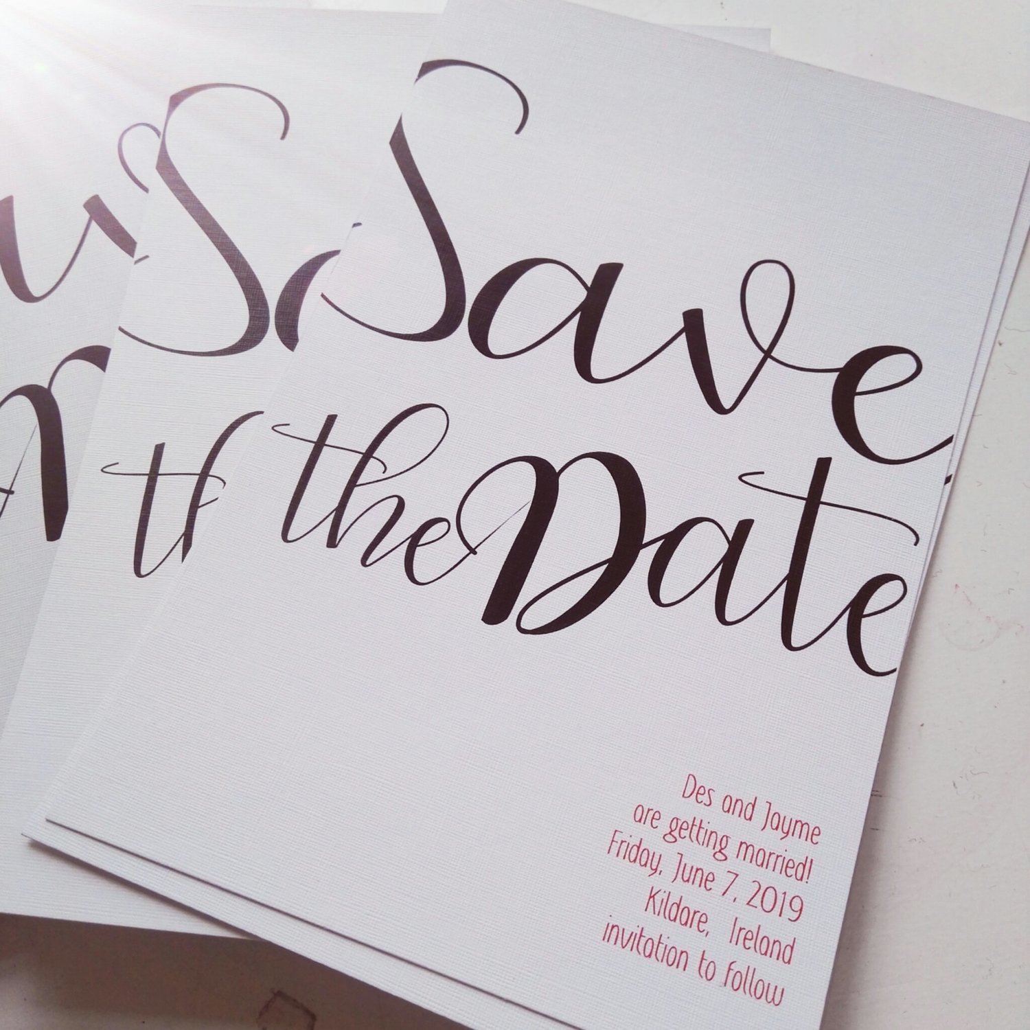 DIY Editable Save the Date