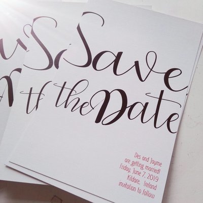 DIY Editable Save the Date